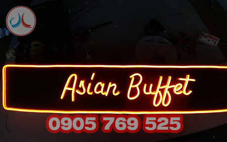 Bảng led neon đơn giản.